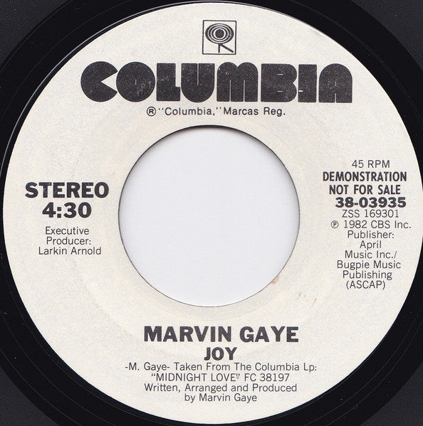 Marvin Gaye : Joy (7", Promo)