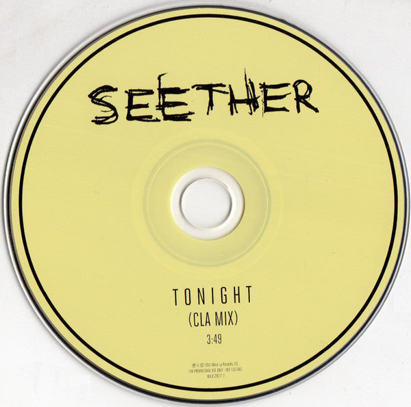 Seether : Tonight (CD, Single, Promo)