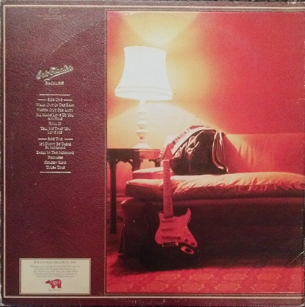 Eric Clapton : Backless (LP, Album, Gat)