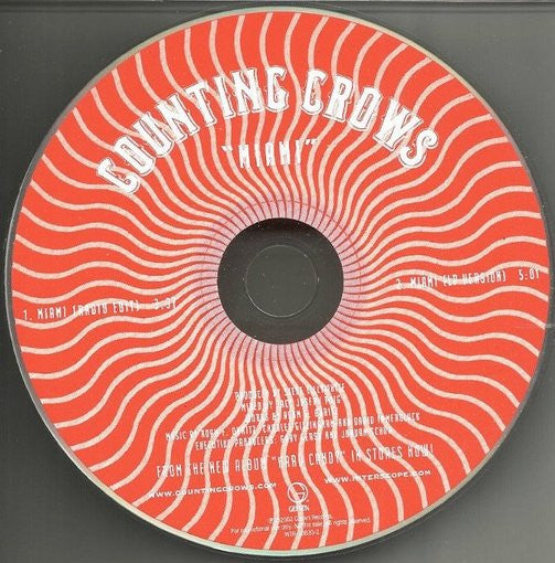 Counting Crows : Miami (CD, Single, Promo)