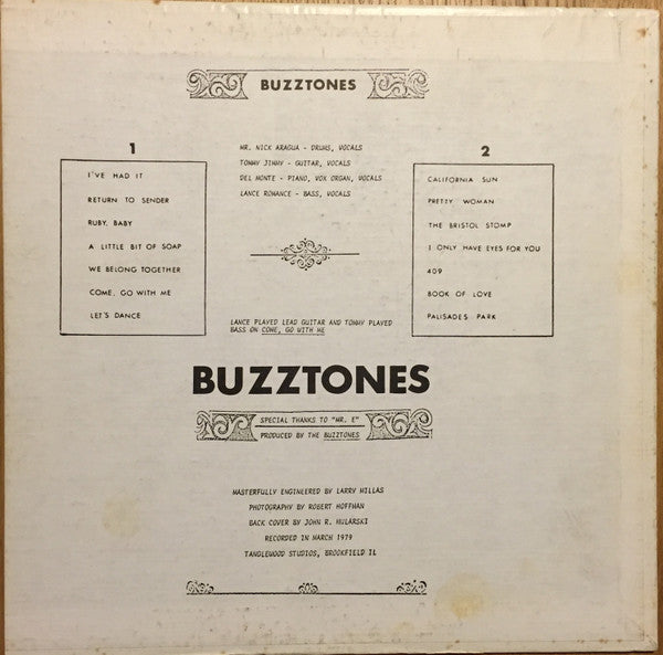 Buzztones (2) : The Fabulous Buzztones (LP, Album)