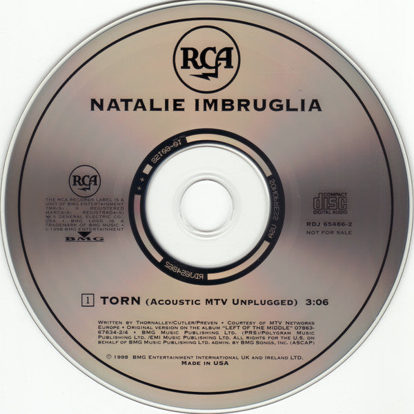 Natalie Imbruglia : Torn (CD, Single, Promo)