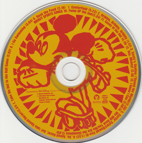 No Artist : Mickey's Sports Songs (CD, Album)