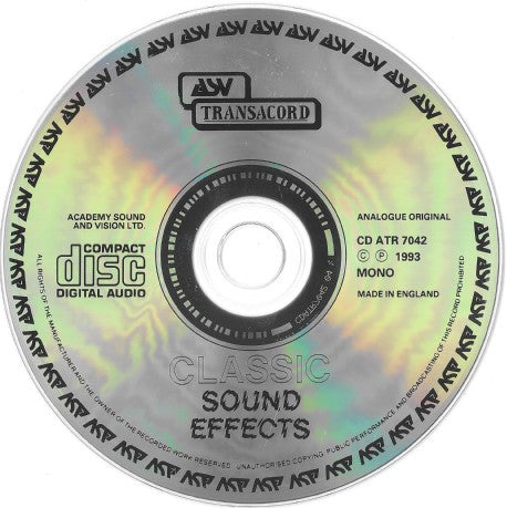 Peter Handford : Classic Sound Effects (CD, Mono)