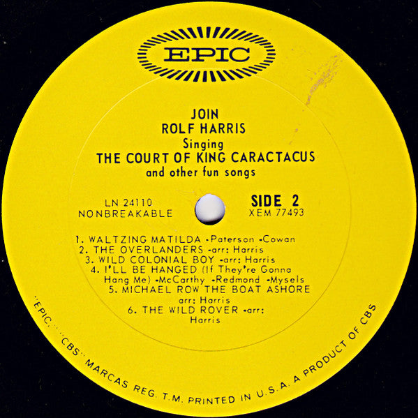 Rolf Harris : Join Rolf Harris Singing The Court Of King Caractacus And Other Fun Songs (LP, Album, Mono)