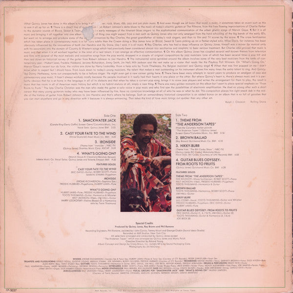 Quincy Jones : Smackwater Jack (LP, Album, Ter)