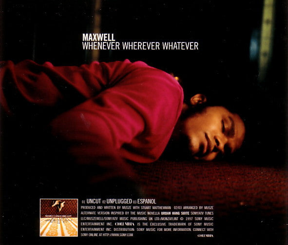 Maxwell : Whenever Wherever Whatever (CD, Single)