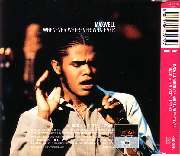 Maxwell : Whenever Wherever Whatever (CD, Single)