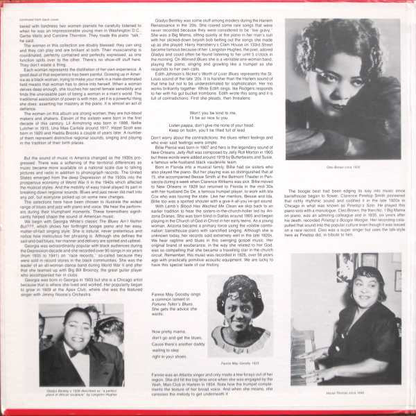 Various : Piano Singer's Blues - Women Accompany Themselves (LP, Comp)