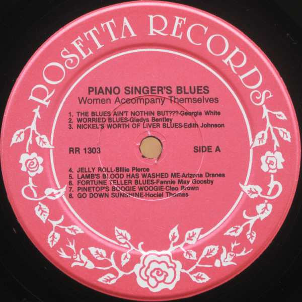 Various : Piano Singer's Blues - Women Accompany Themselves (LP, Comp)