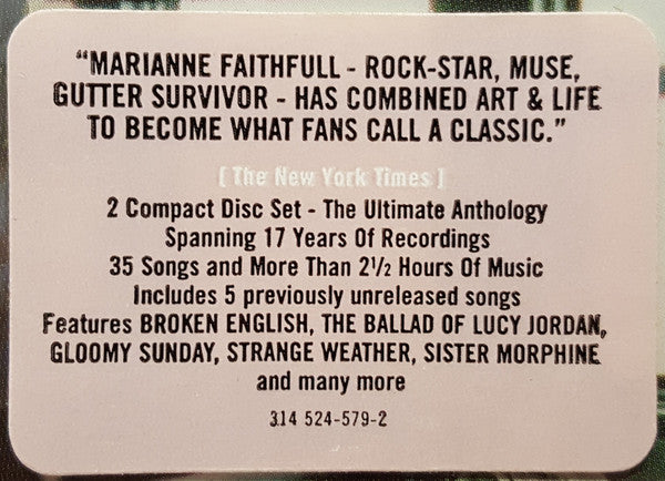 Marianne Faithfull : A Perfect Stranger - The Island Anthology (2xCD, Comp, SECAM, PMD)