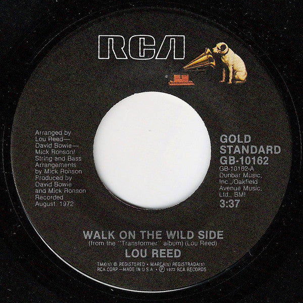 Lou Reed : Walk On The Wild Side (7", Single, RE, Ind)