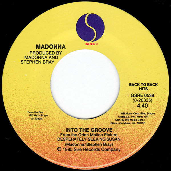 Madonna : Into The Groove / Dress You Up (7", RE)