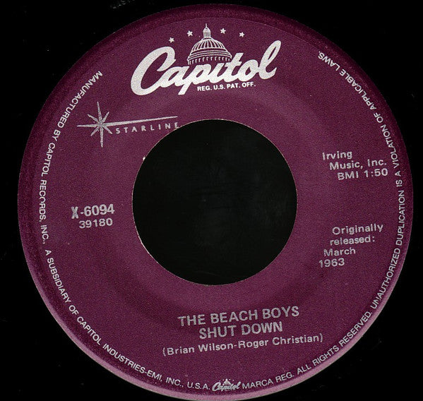 The Beach Boys : Surfin' U.S.A. (7", Single, RE)