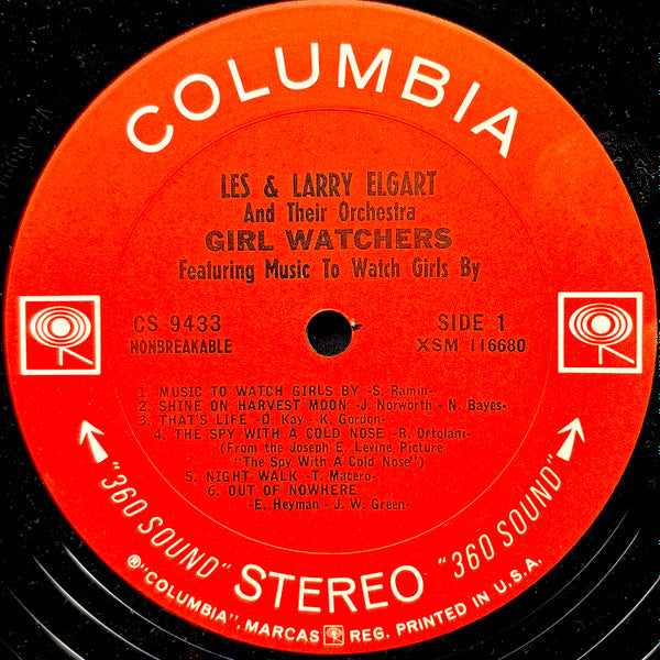 Les & Larry Elgart : Girl Watchers (Featuring Music To Watch Girls By) (LP, Album)