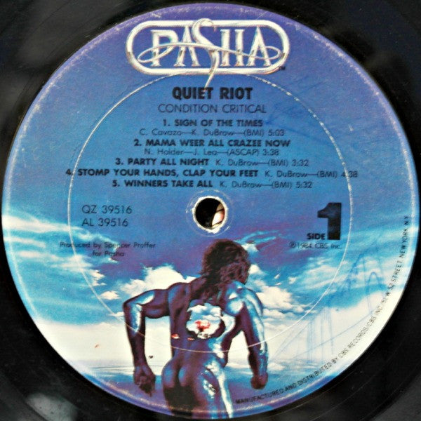 Quiet Riot : Condition Critical (LP, Album, Car)