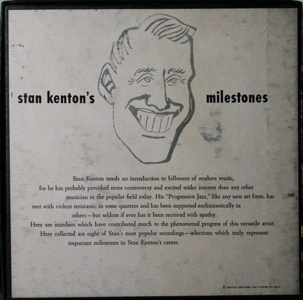 Stan Kenton : Stan Kenton's Milestones (4x7", Mono + Box)
