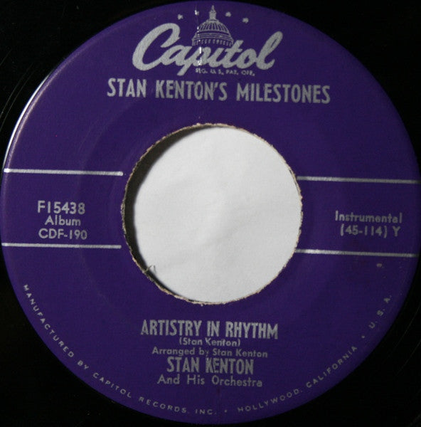 Stan Kenton : Stan Kenton's Milestones (4x7", Mono + Box)