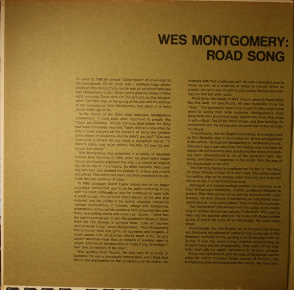 Wes Montgomery : Road Song (LP, Album)