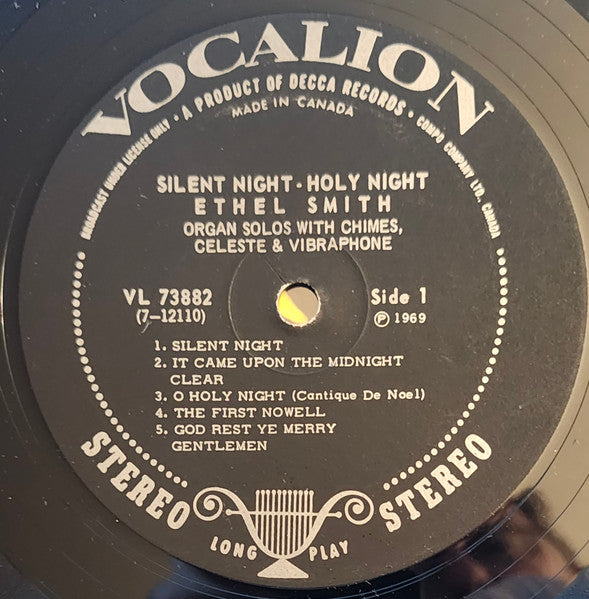Ethel Smith : Silent Night-Holy Night (LP, Album, RE)