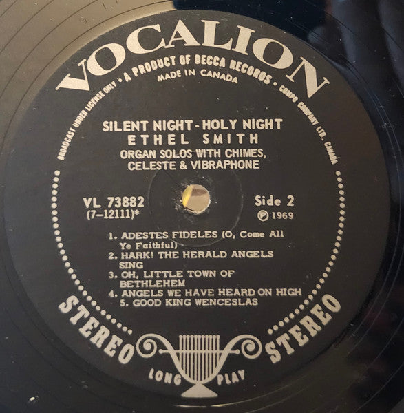 Ethel Smith : Silent Night-Holy Night (LP, Album, RE)