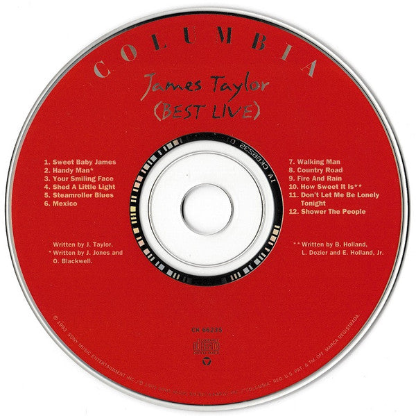 James Taylor (2) : (Best Live) (CD, Album)