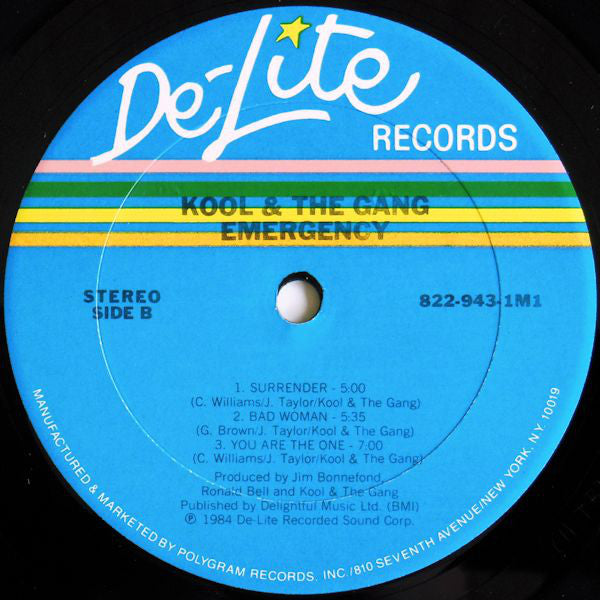 Kool & The Gang : Emergency (LP, Album, Club, Car)