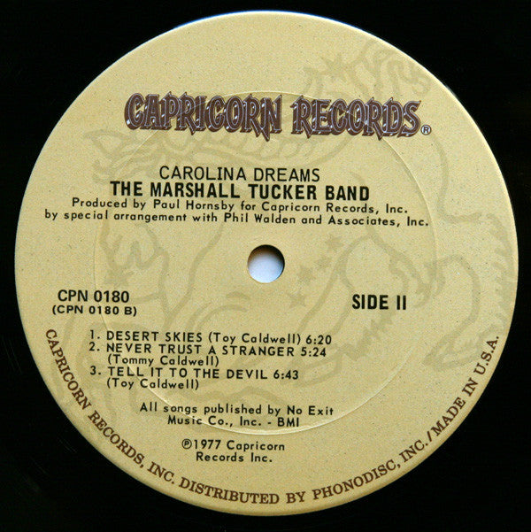 The Marshall Tucker Band : Carolina Dreams (LP, Album, RE, RP, Gat)