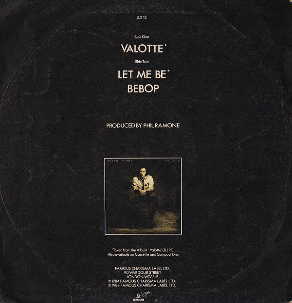 Julian Lennon : Valotte (12", Ltd)