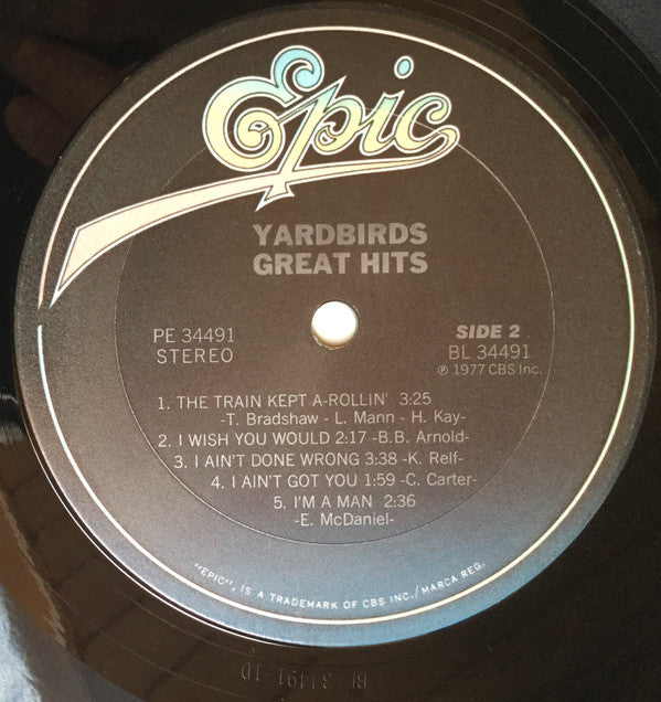 The Yardbirds : Great Hits (LP, Comp, RE, Pit)