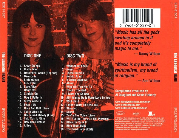 Heart : The Essential Heart (2xCD, Comp, RM)