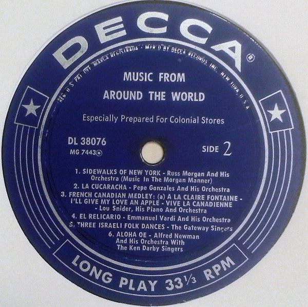 Various : Music From Around The World (LP, Comp)
