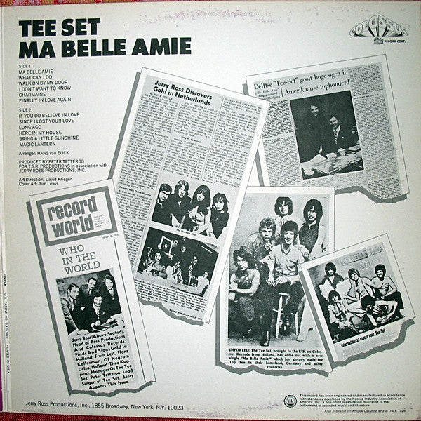 Tee-Set : Ma Belle Amie (LP, Album, Gat)