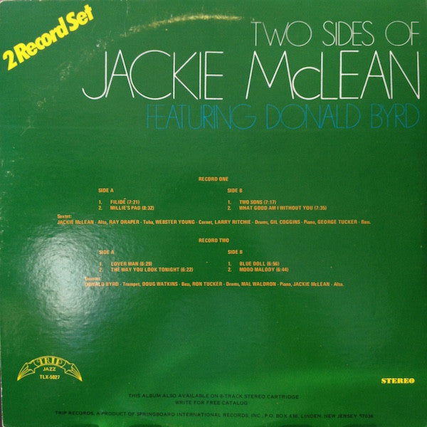 Jackie McLean Featuring Donald Byrd : Two Sides Of Jackie McLean (2xLP, Comp, Gat)