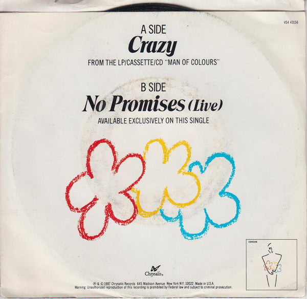 Icehouse : Crazy (7", Single, Car)