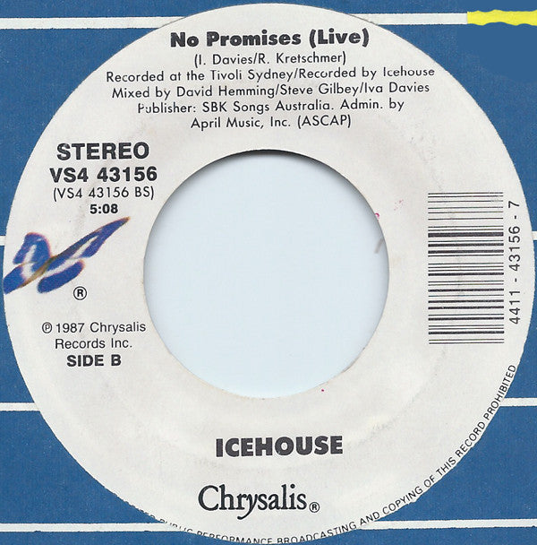 Icehouse : Crazy (7", Single, Car)