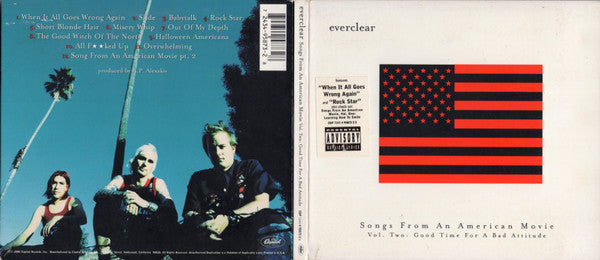 Everclear : Songs From An American Movie Vol. Two: Good Time For A Bad Attitude (CD, Album, Dig)