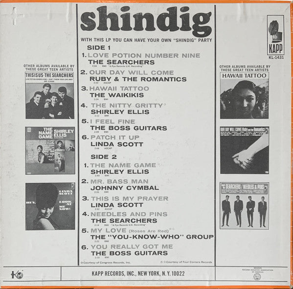 Various : Shindig (LP, Comp, Mono, Ind)