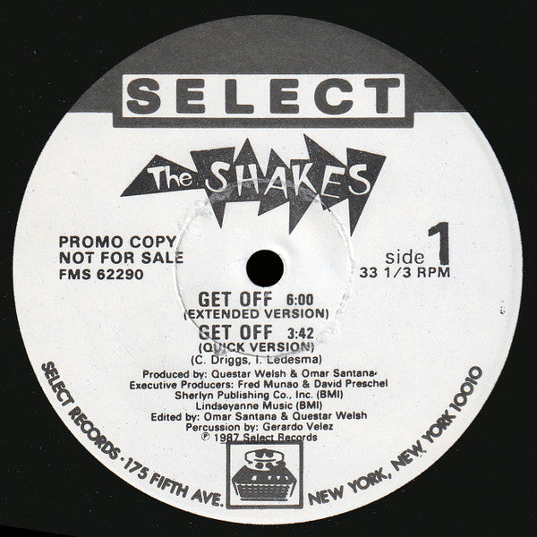 The Shakes : Get Off (12", Single, Promo)