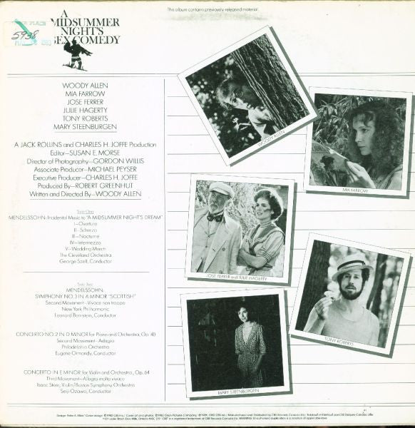 Felix Mendelssohn-Bartholdy : A Midsummer Night's Sex Comedy (LP)