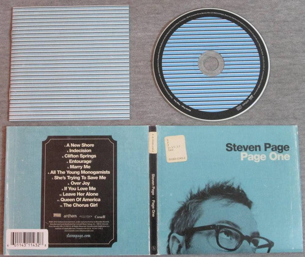 Steven Page : Page One (CD, Album, Dig)