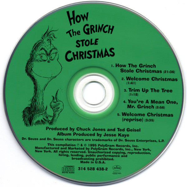 Dr. Seuss : How The Grinch Stole Christmas (CD, RM, PMD)