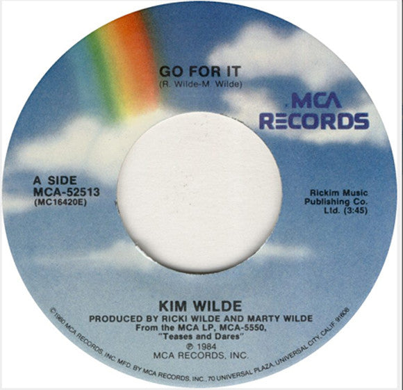 Kim Wilde : Go For It (7", Ltd, Pos)