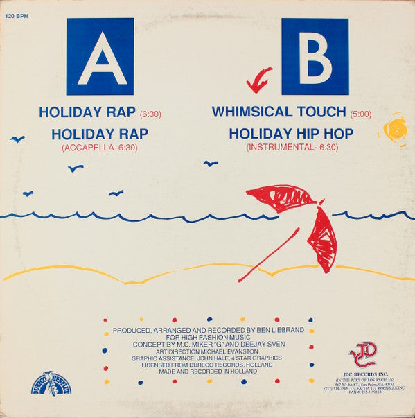 MC Miker G. & DJ Sven : Holiday Rap (12")