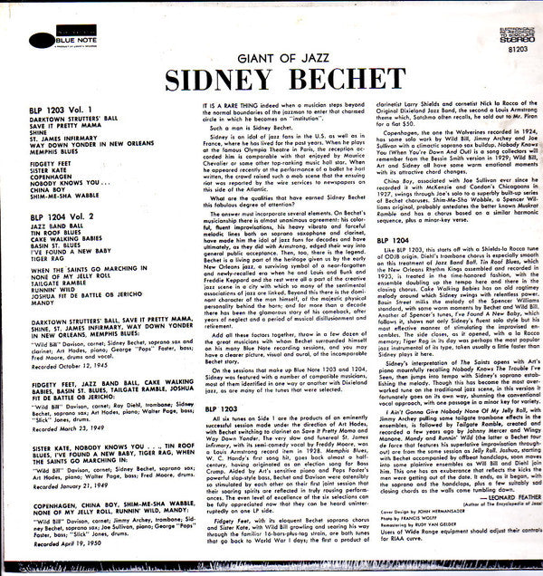 Sidney Bechet With Wild Bill Davison And Art Hodes : Volume 1 (LP, RE)