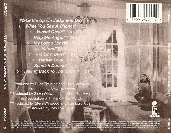 Steve Winwood : Chronicles (CD, Comp)