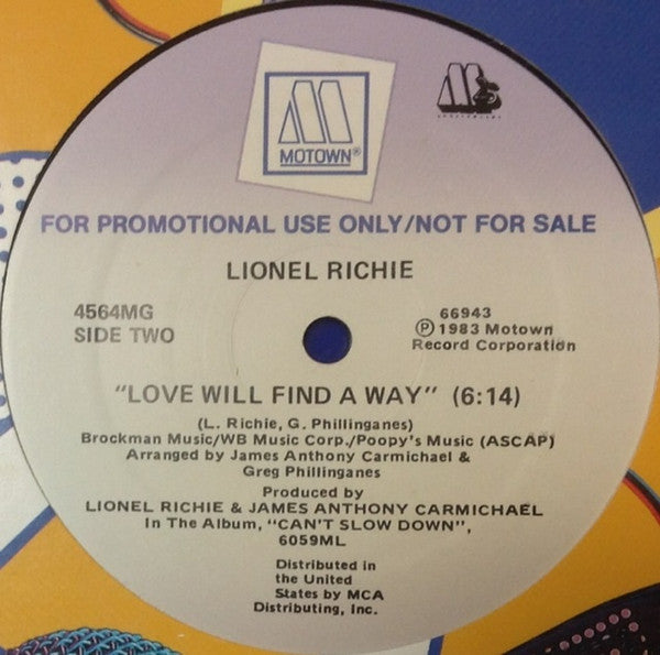 Lionel Richie : Dancing On The Ceiling (12", MP, Promo)