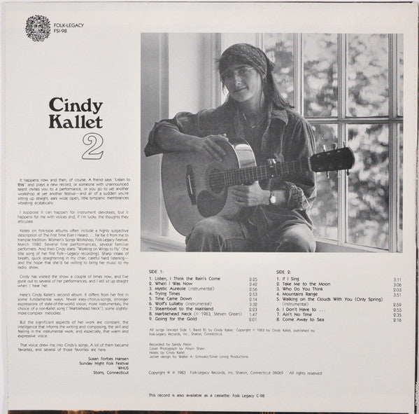 Cindy Kallet : 2 (LP, Album)