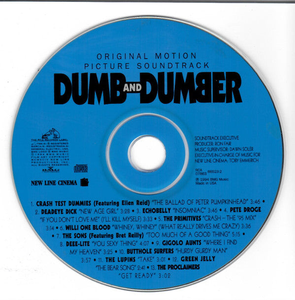 Various : Dumb And Dumber (Original Motion Picture Soundtrack) (CD, Album, Comp)