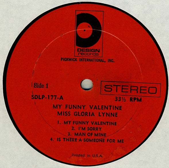 Gloria Lynne : My Funny Valentine (LP, Comp, RE)